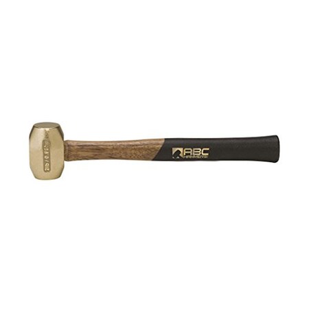 Abc Hammers Brass Hammer With 12.5-Inch Wood Handle, 2-Pound ABC2BW